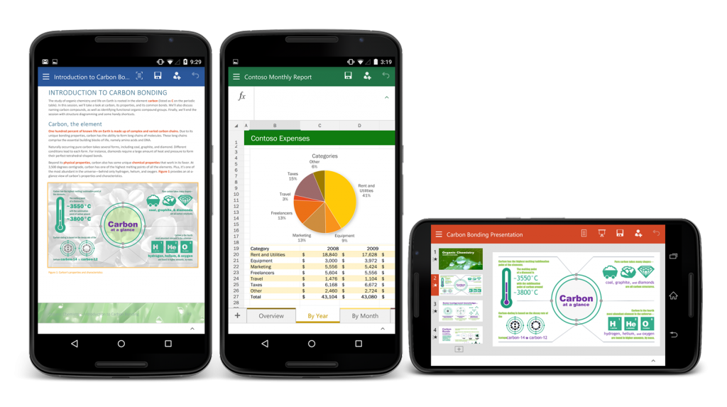 Microsoft: Word, Excel und PowerPoint jetzt auch für Android-Smartphones erhältlich