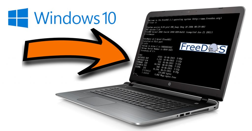 Anleitung: So installiert Ihr Windows 10 auf einem FreeDOS / Linux System
