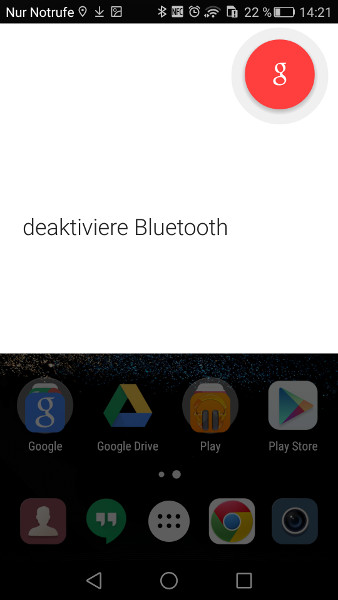 Google Now Bluetooth deaktivieren