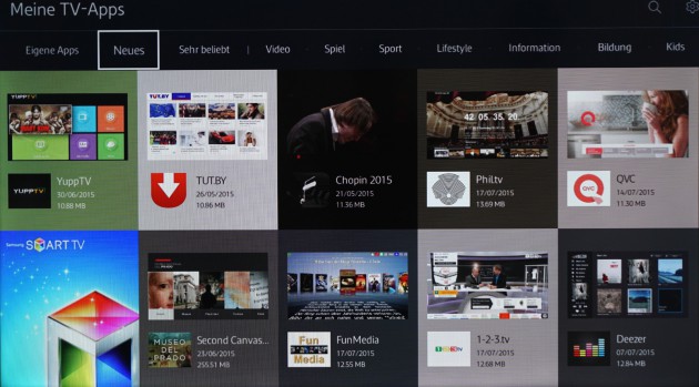 Samsung Tizen TV App Store Neues