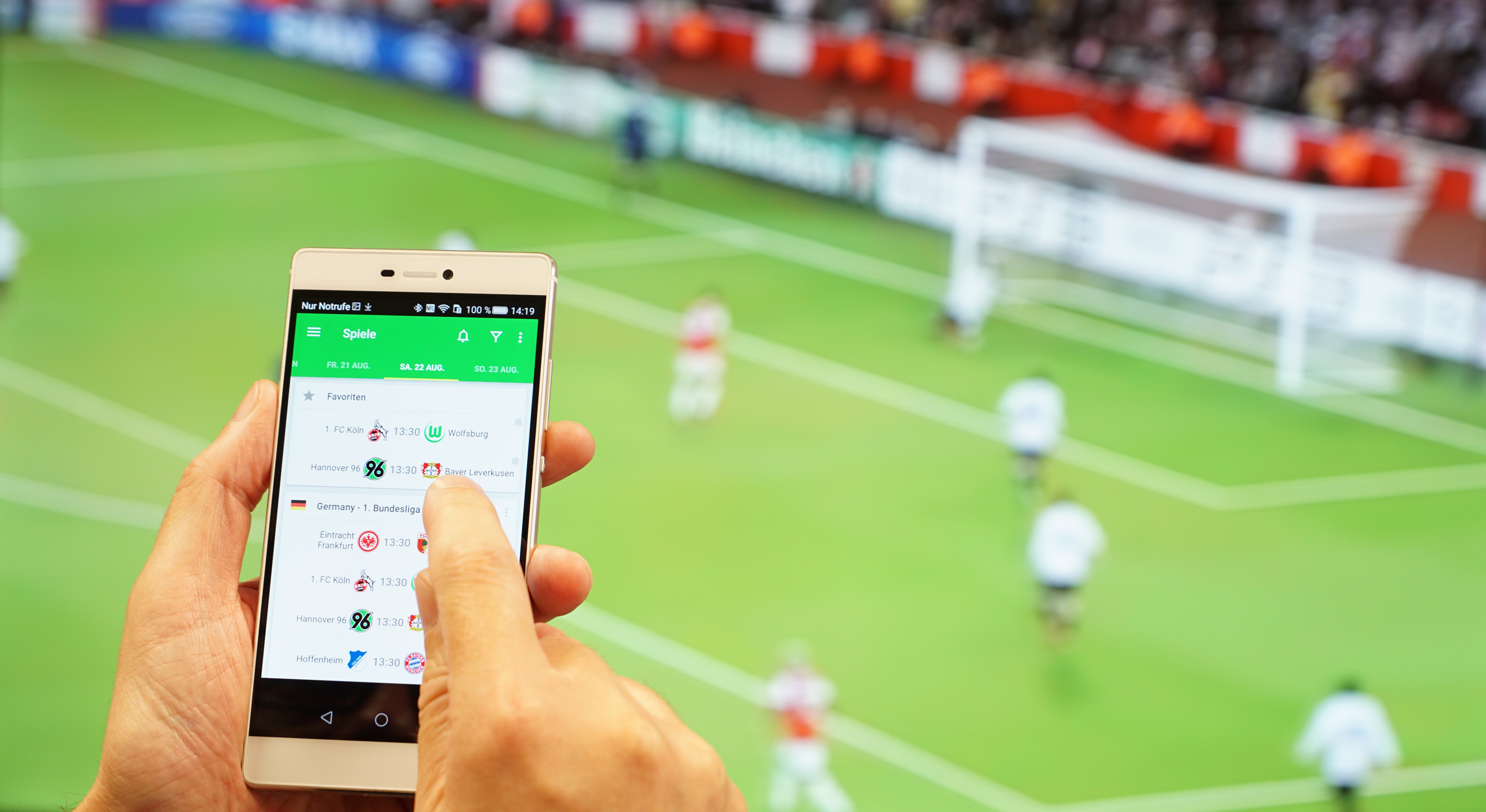 Angepfiffen Fußball-Bundesliga-Apps für Android und iOS
