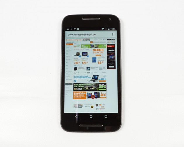Motorola Moto G3 Browser