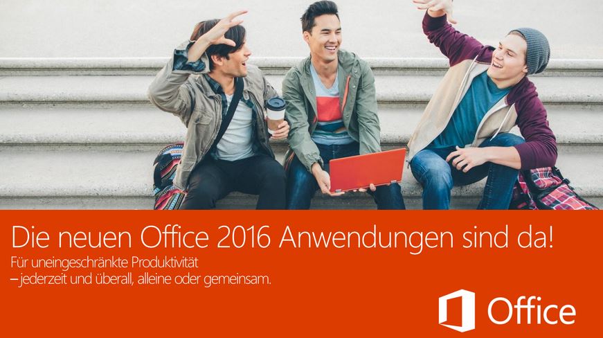 Microsoft Office 2016 ab sofort auch für Windows verfügbar