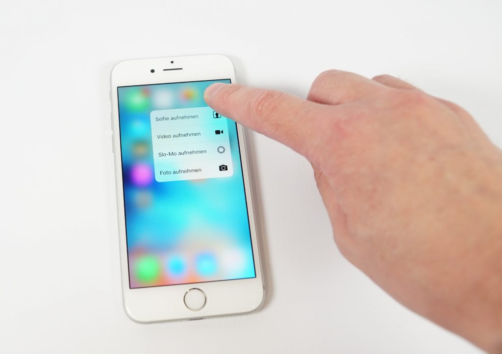 3D Touch Quick Actions Kamera