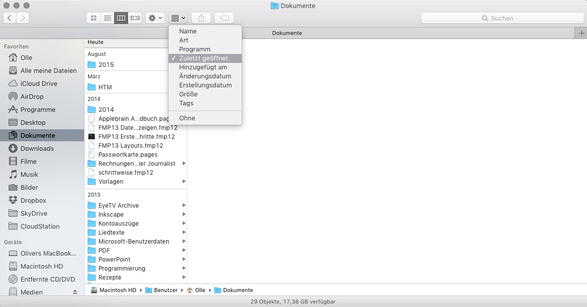 Mac aufraeumen Alte Dateien archivieren