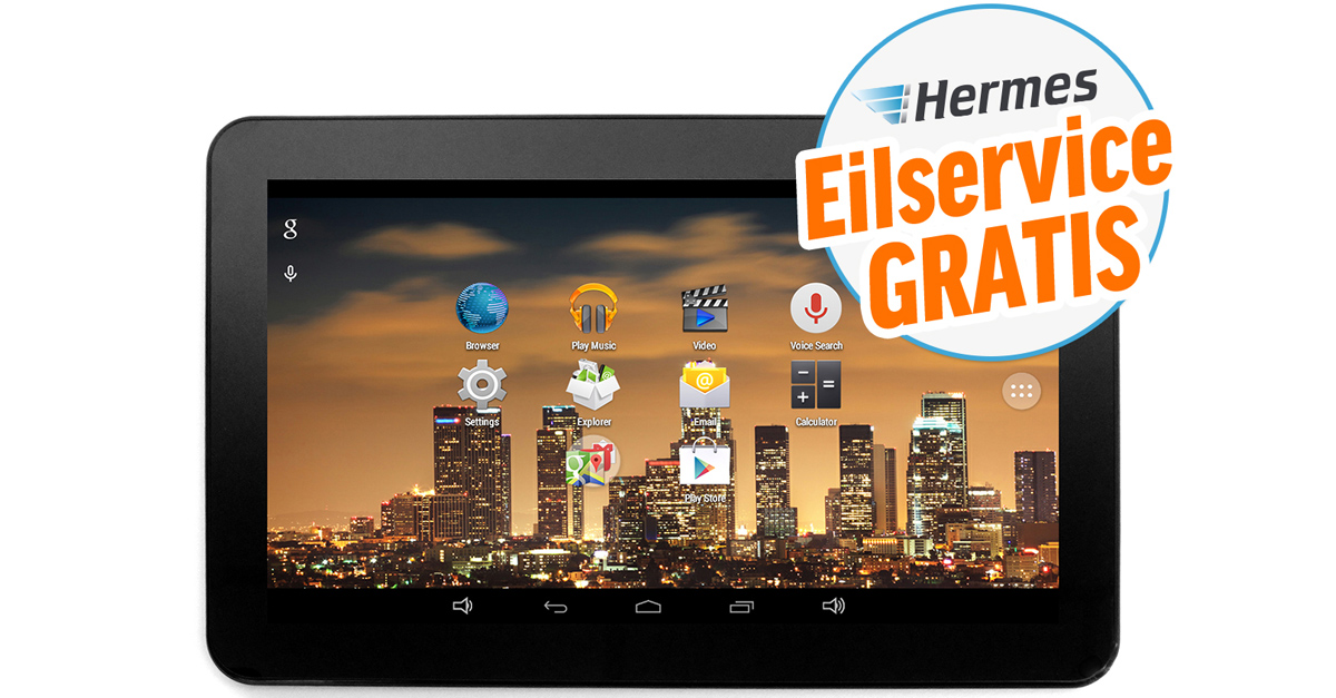 Heute bestellt – Morgen da! MP Man MPQC1030 Tablet mit 10,1 Zoll Display für 66 € inkl. Eilservice