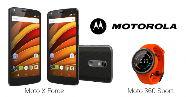 Moto x force - Moto 360 sport