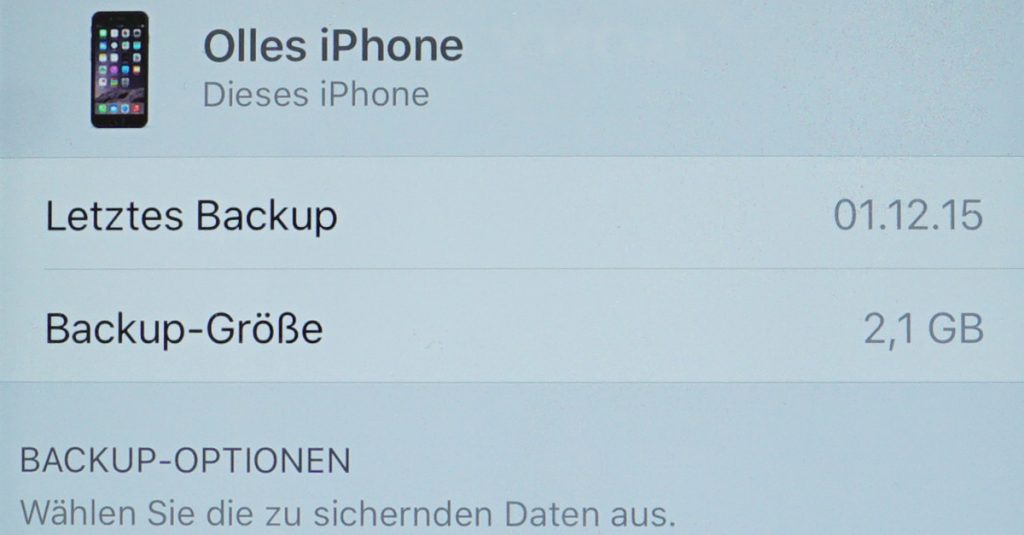 Sicher ist sicher: iCloud-Backup für Apple iPhone und iPad