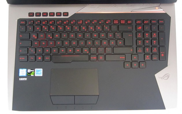 Asus G752VY-GC087T Tastatur