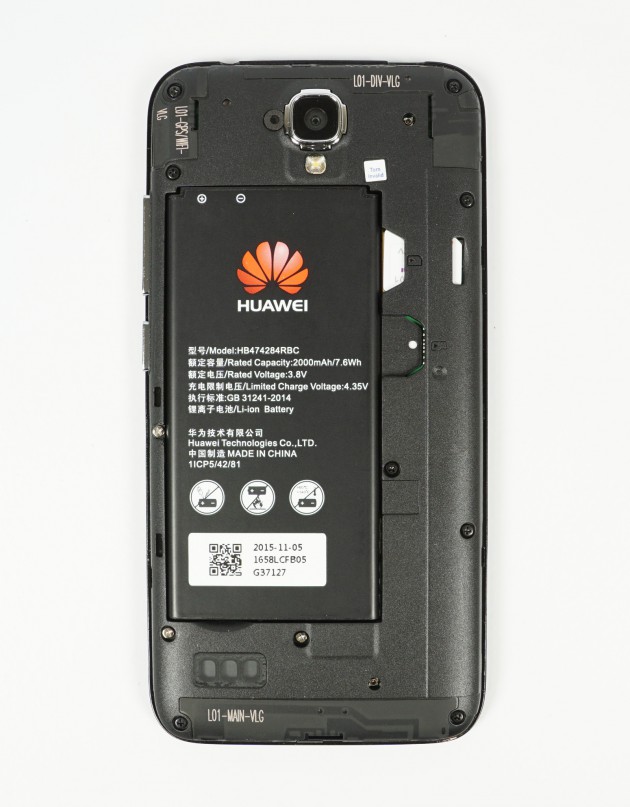 Huawei Y5 Rueckseite offen