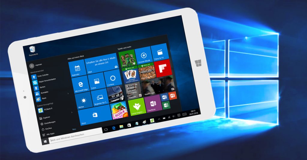 Kurztest: MP Man MPW815 – handliches 8-Zoll-Tablet mit Windows 10