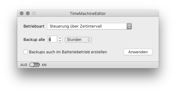 Schneller Mac Time Machine Editor