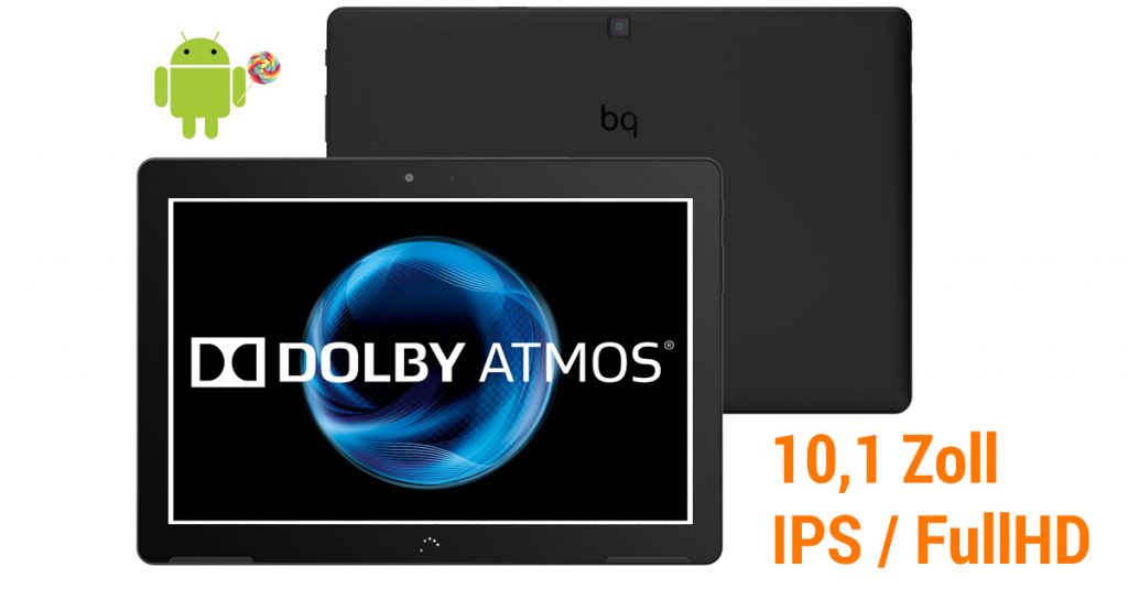 BQ Aquaris M10 – 10,1 Zoll Tablet mit Full-HD-Display und Dolby Atmos Sound
