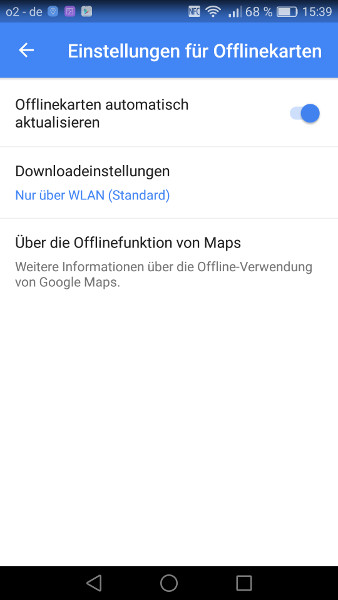 Google Maps offline Schritt 4