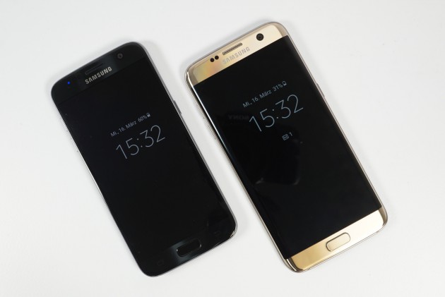 Galaxy S7 nebeneinander
