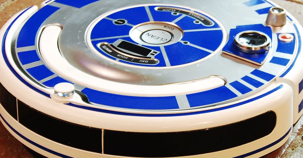 Roomba Staubsaugerroboter in R2-D2 verwandeln