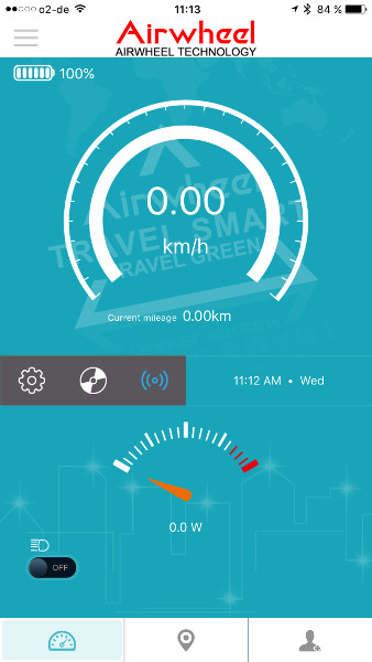 AirWheel Elektro-Scooter Z3 iPhone App