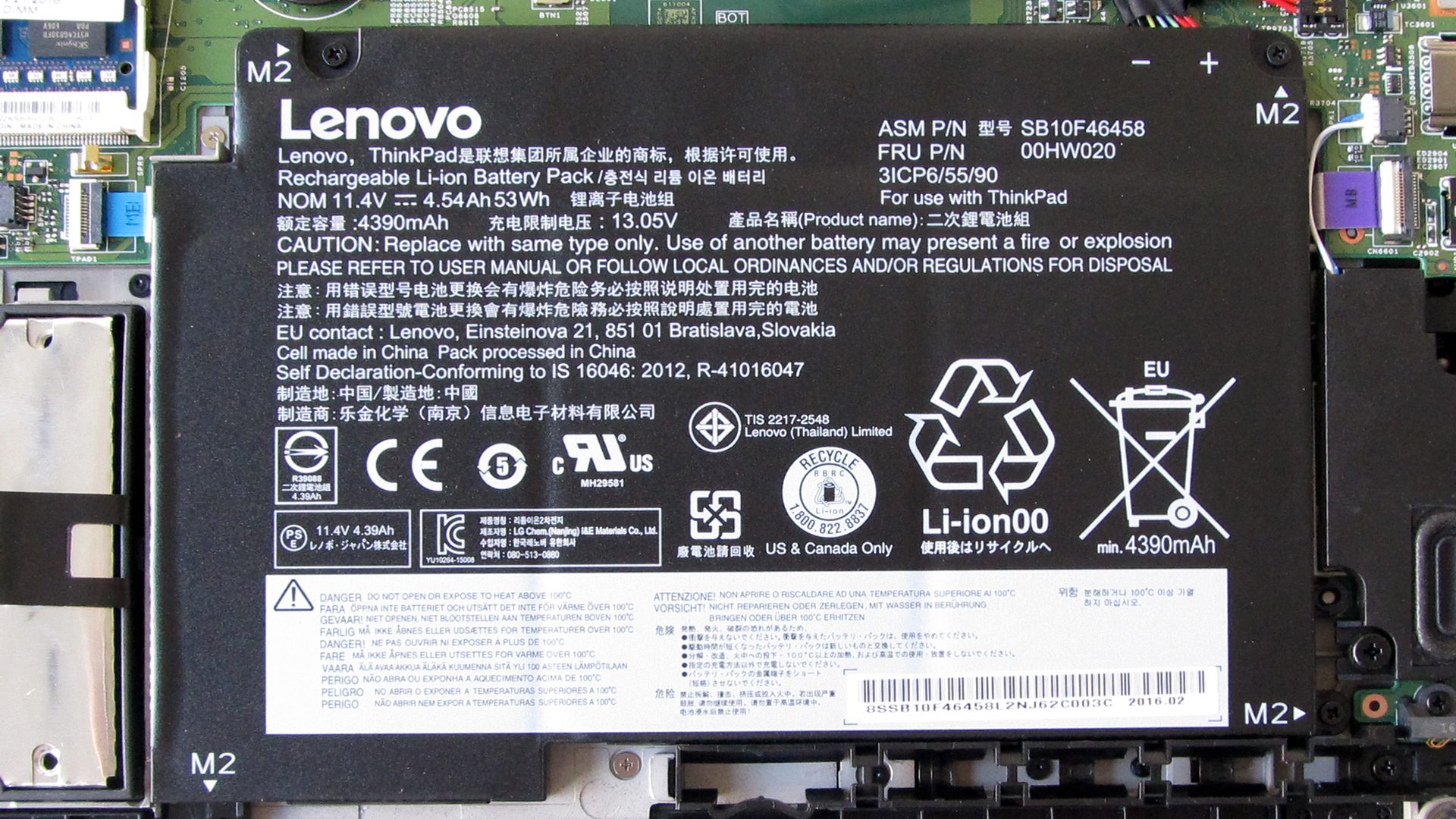 Lenovo Thinkpad Yoga 460 – Akku