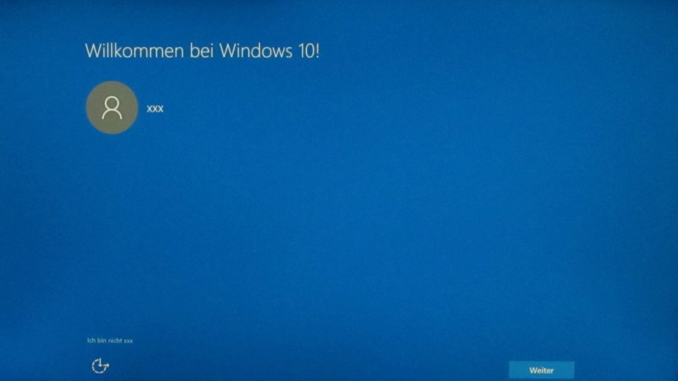 Windows 10 wurde installiert