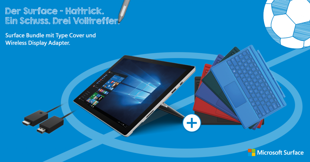 Surface Pro 4 Hattrick – Ein Schuss. Drei Volltreffer.
