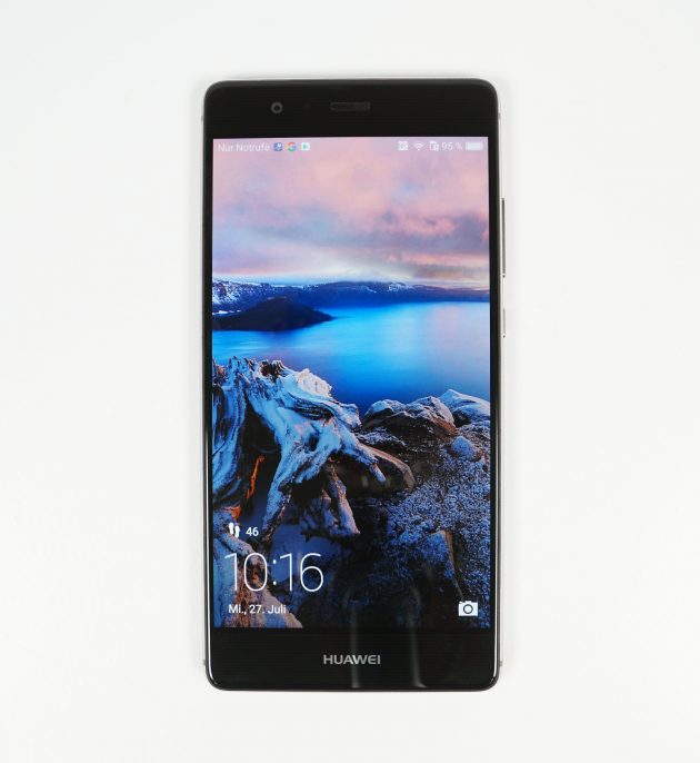 Huawei P9 von vorne Display an
