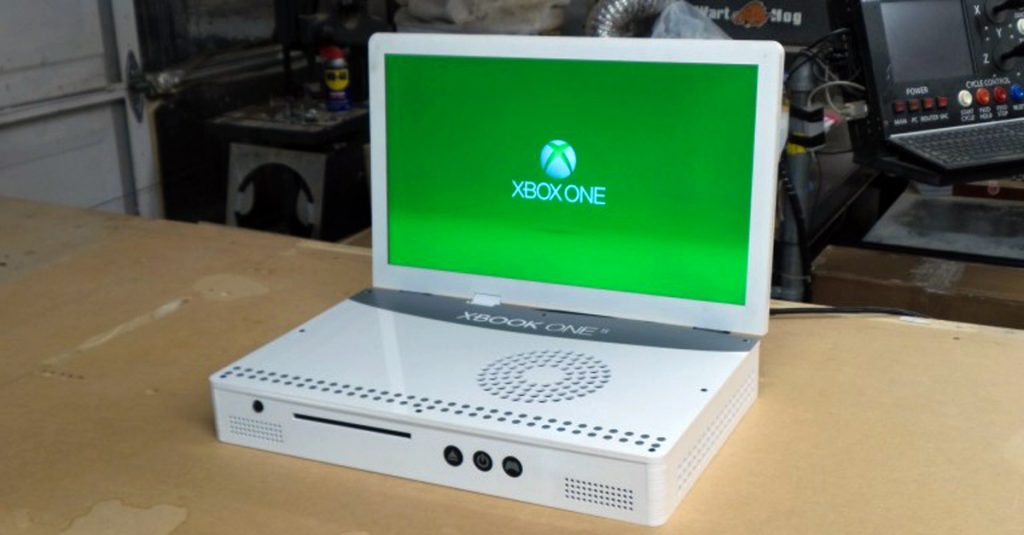 Xbox One S zur portablen Spielekonsole umgebaut