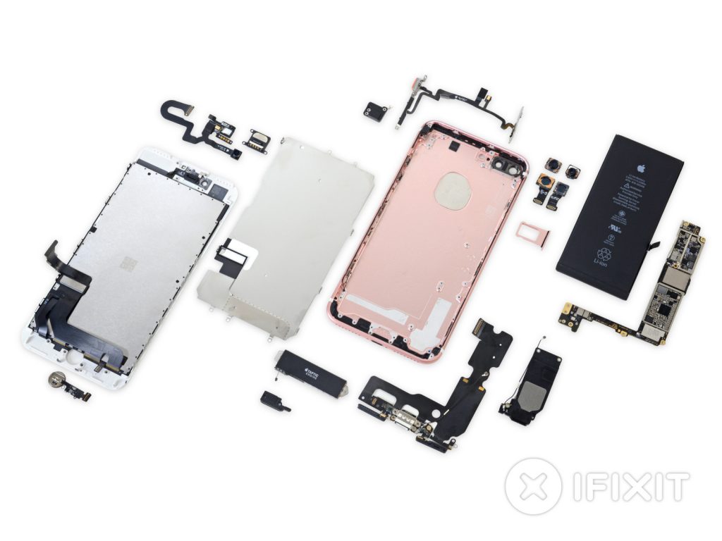 iPhone 7 Plus und Apple Watch 2nd Gen. im iFixit Teardown