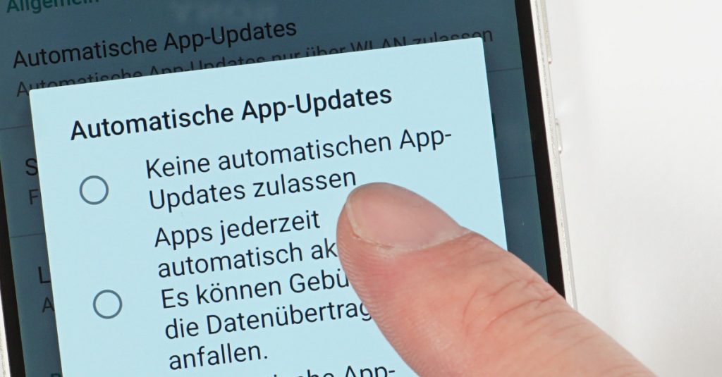 Android: Automatische App-Updates in Google Play einschränken