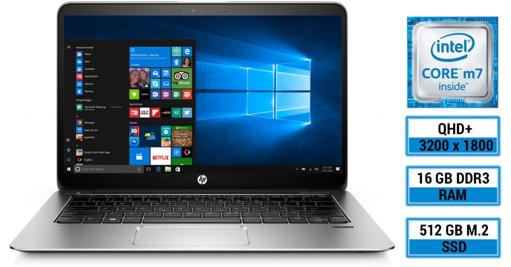 Test: HP EliteBook 1030 G1 X2F03EA – Edles Ultrabook  mit 13,3″ QHD+ Multi-Touch Display