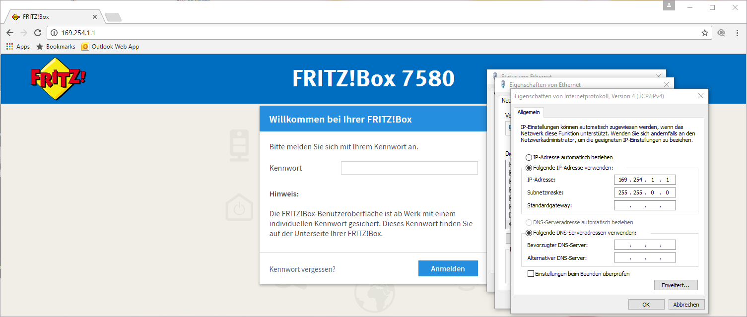 Fritz!Box Reset