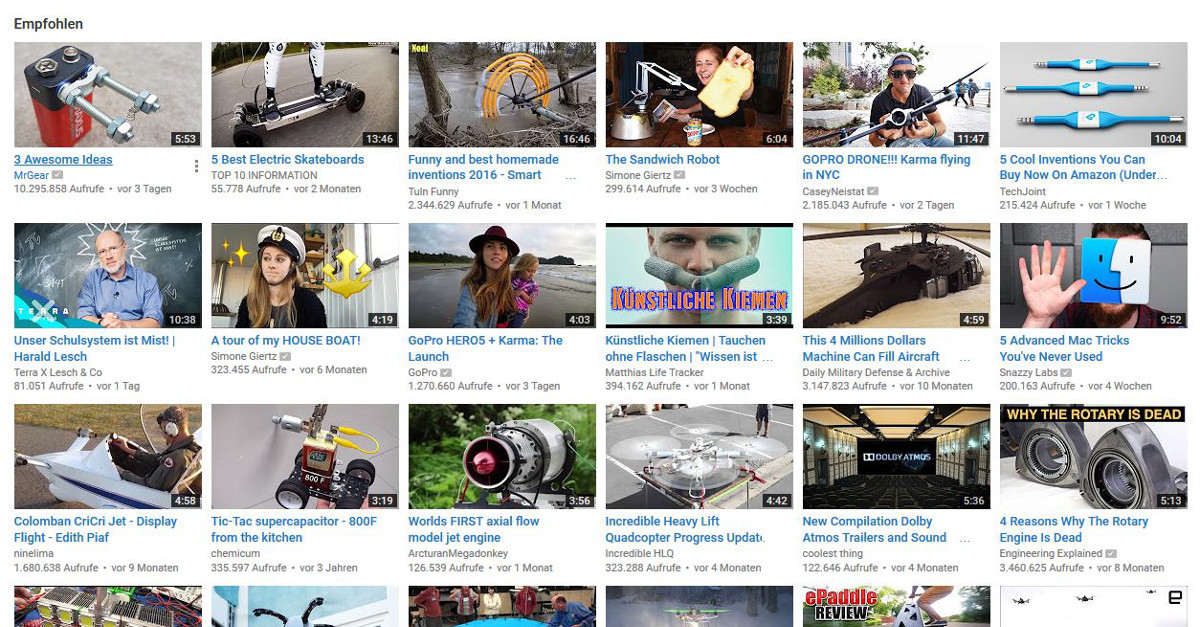 Gegen doofe Videos: YouTube-Videoempfehlungen zurücksetzen
