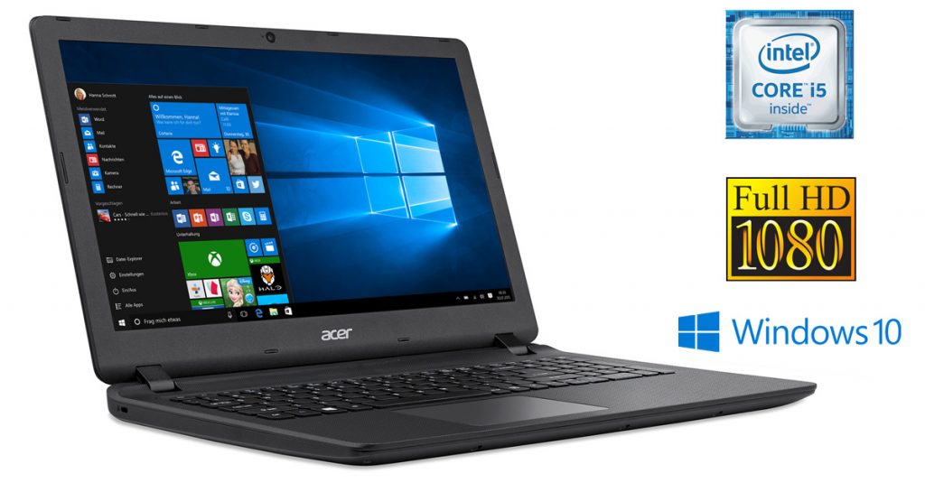 Acer Aspire ES1-572-51UG – günstiges Allround-Notebook mit Full-HD-Display im Test