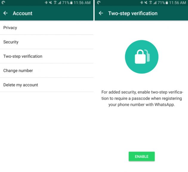 WhatsApp bekommt Zwei-Faktor-Authentifizierung