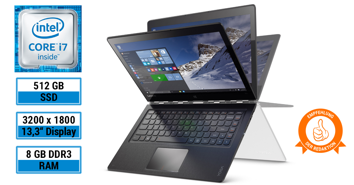 Test: Lenovo YOGA 900-13ISK 80MK00L7GE – edles Convertible-Notebook für traumhafte 999 €