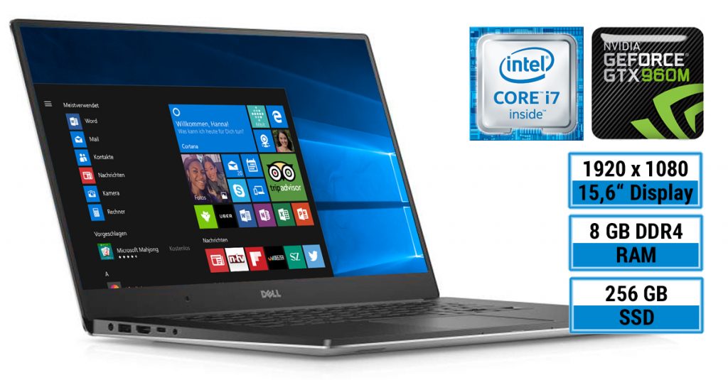Dell XPS 15 9550-3813 Ultrabook mit InfinityEdge-Display im Test
