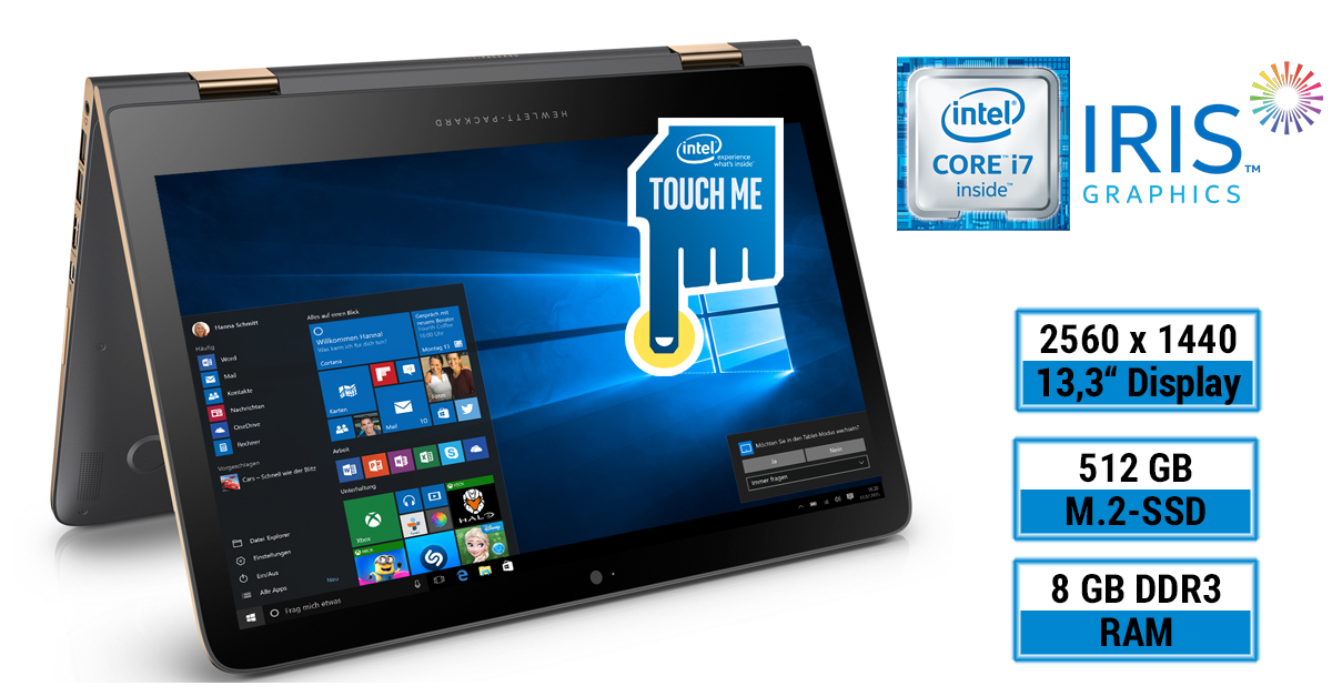 Test: HP Spectre x360 13-4203ng – Convertible-Notebook mit OLED-Display