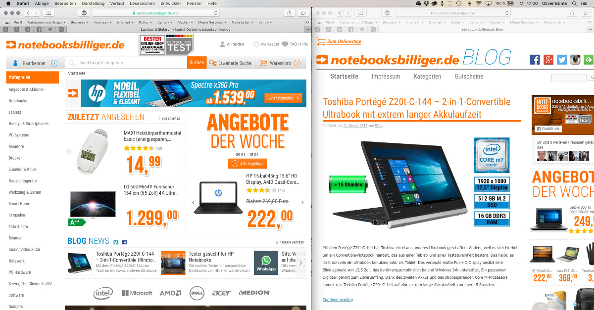 macOS X Sierra: Programmfenster mit Fenster-Snapping punktgenau platzieren