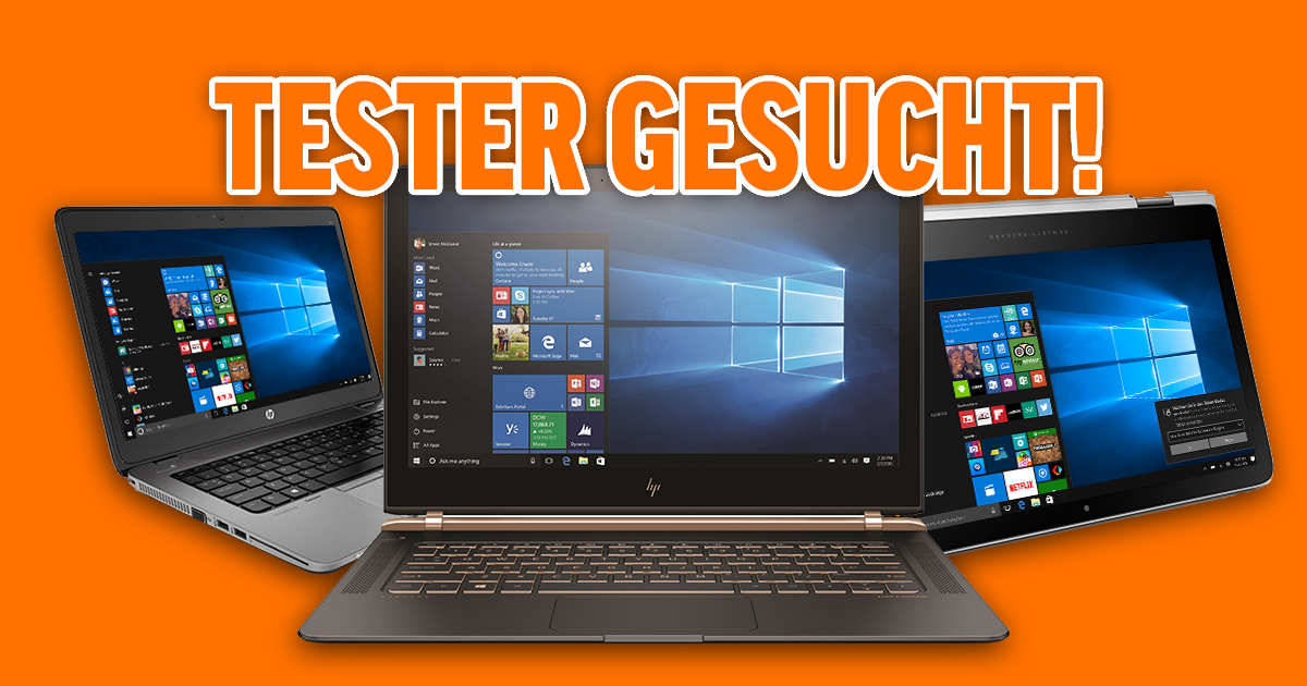 Tester gesucht für HP Notebooks