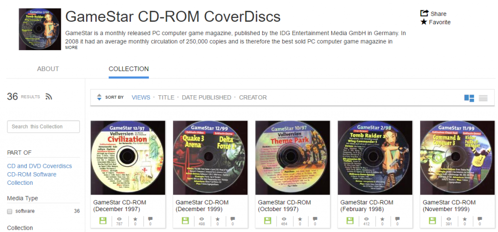 Archive.org: 20 Jahre alte Gamestar-CDs als ISO verfügbar