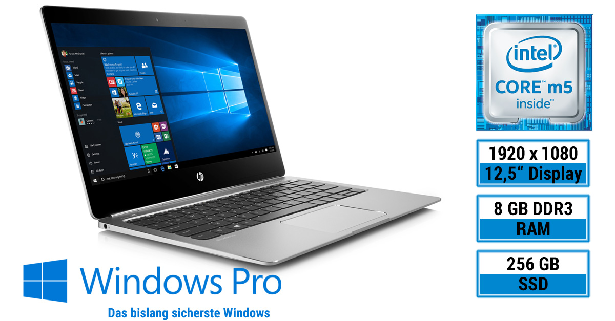 HP EliteBook Folio G1 V1C40EA – Kraftvoller Flachmann im Test