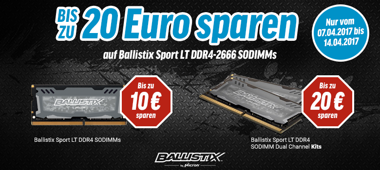 Ballistix Sport LT RAM kaufen und bis zu 20 Euro sparen