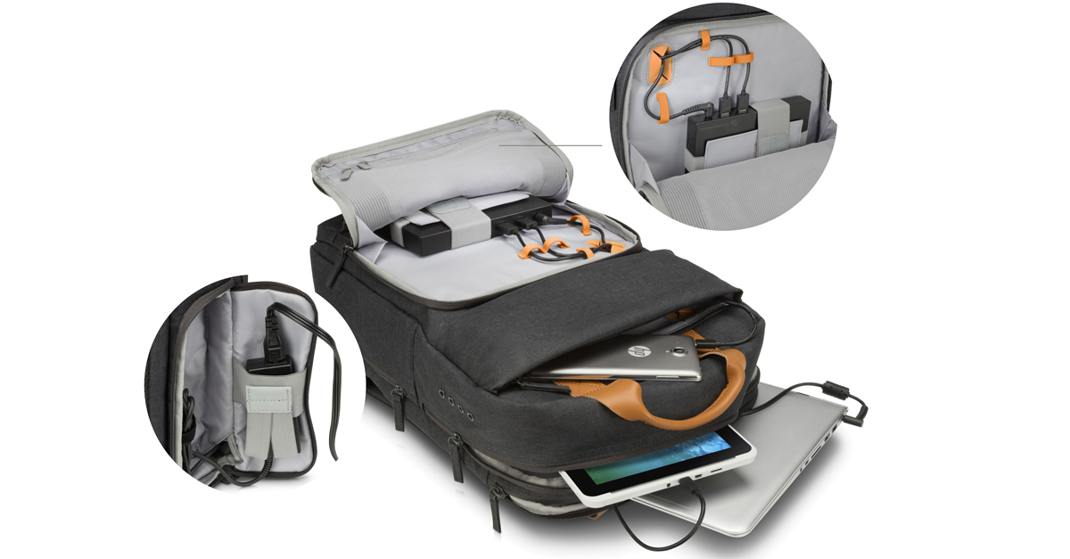 HP Powerup Backpack – Rucksack mit integriertem Akku lädt unterwegs Notebook auf