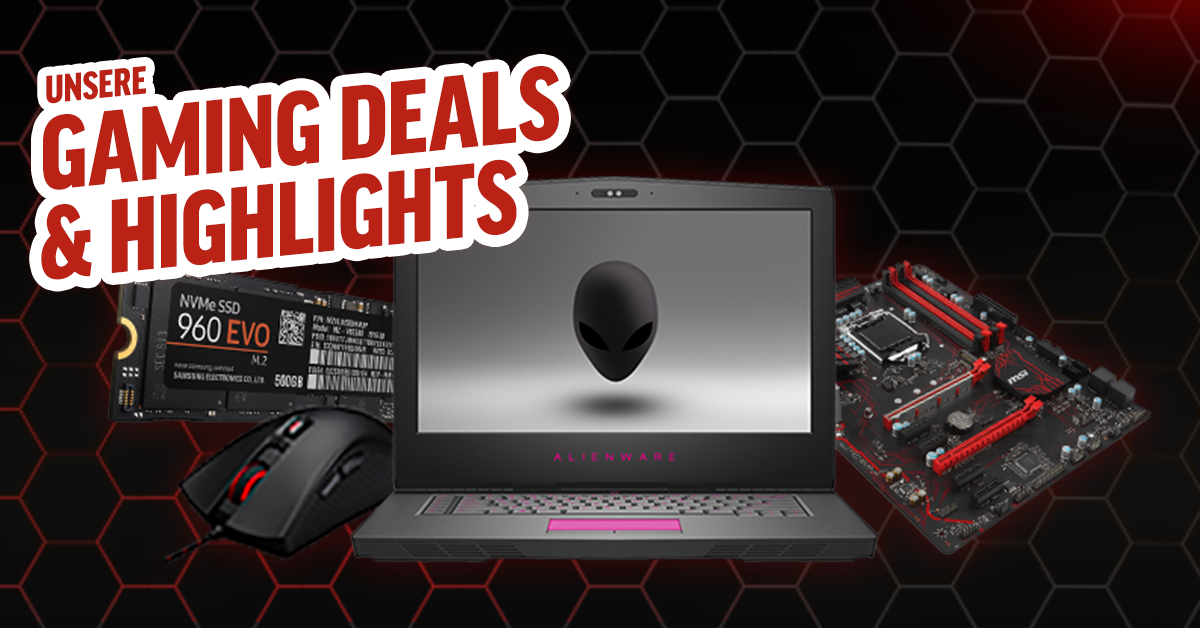 Holt euch unsere Gaming-Highlights und spart bei unseren Gaming-Deals