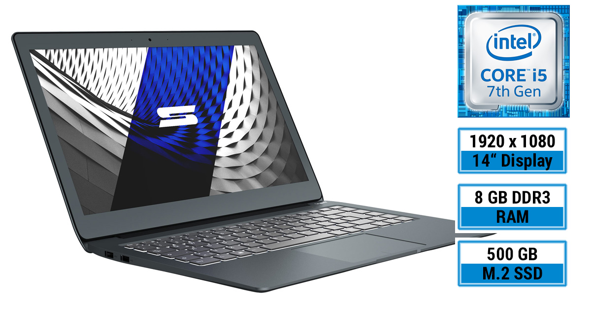 SCHENKER VIA 14 – M17djd – Schickes Office-Notebook mit 14″-Display und Aluminiumgehäuse