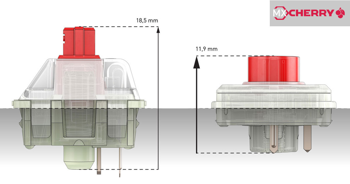 Cherry MX Low Profile: Mechanische Switches für kompakte Keyboards