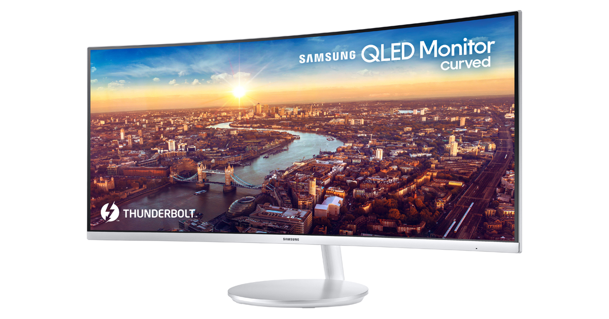 Samsung CJ791: 34“ Curved Monitor mit Thunderbolt 3