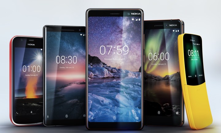 Nokia zeigt auf dem MWC 2018 fünf neue Smartphones