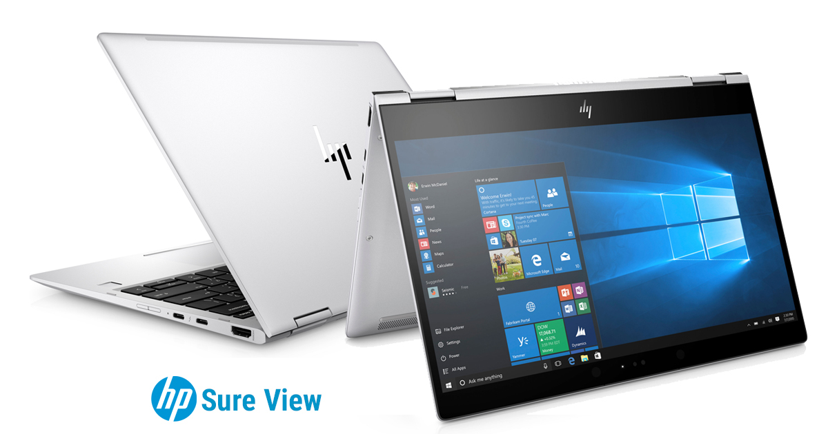 EliteBook x360 1020 G2 – Robuster Flachmann mit 12,5 Zoll Touchdisplay und elektronischem Sichtschutz