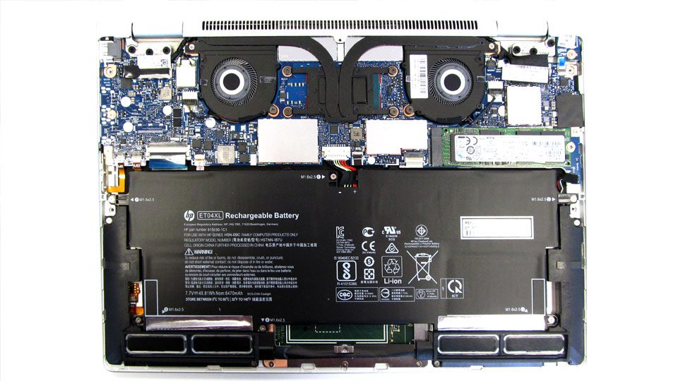HP EliteBook x360 1020 Innenansicht