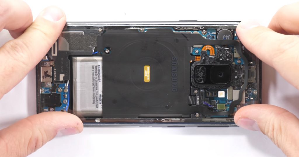 Samsung Galaxy S9 mit transparenter Rückseite